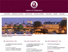 Tablet Screenshot of droit-et-commerce.org